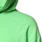 Dolce & Gabbana Green Cotton DG Logo Print Hooded Sweater