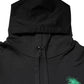 Dolce & Gabbana Black Embroidery Hooded Sweatshirt Sweater