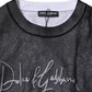 Dolce & Gabbana Black White Logo Knitted Pullover Sweater