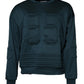 Dolce & Gabbana Dark Green Embossed Logo Pullover Sweater