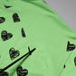 Dolce & Gabbana Green Heart Print Crew Neck Pullover Sweater