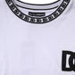 Dolce & Gabbana White Logo Cotton Crew Neck Pullover Sweater