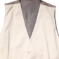Dolce & Gabbana Beige Gray Dress Men Formal Waistcoat Vest