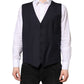 Dolce & Gabbana Black Wool Waistcoat Dress Formal Vest