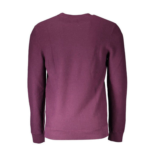 Dockers Purple Cotton Sweater Mens Sweater
