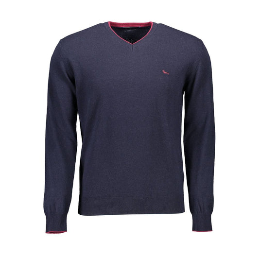 Harmont & Blaine Blue Wool Men Sweater Mens Sweater