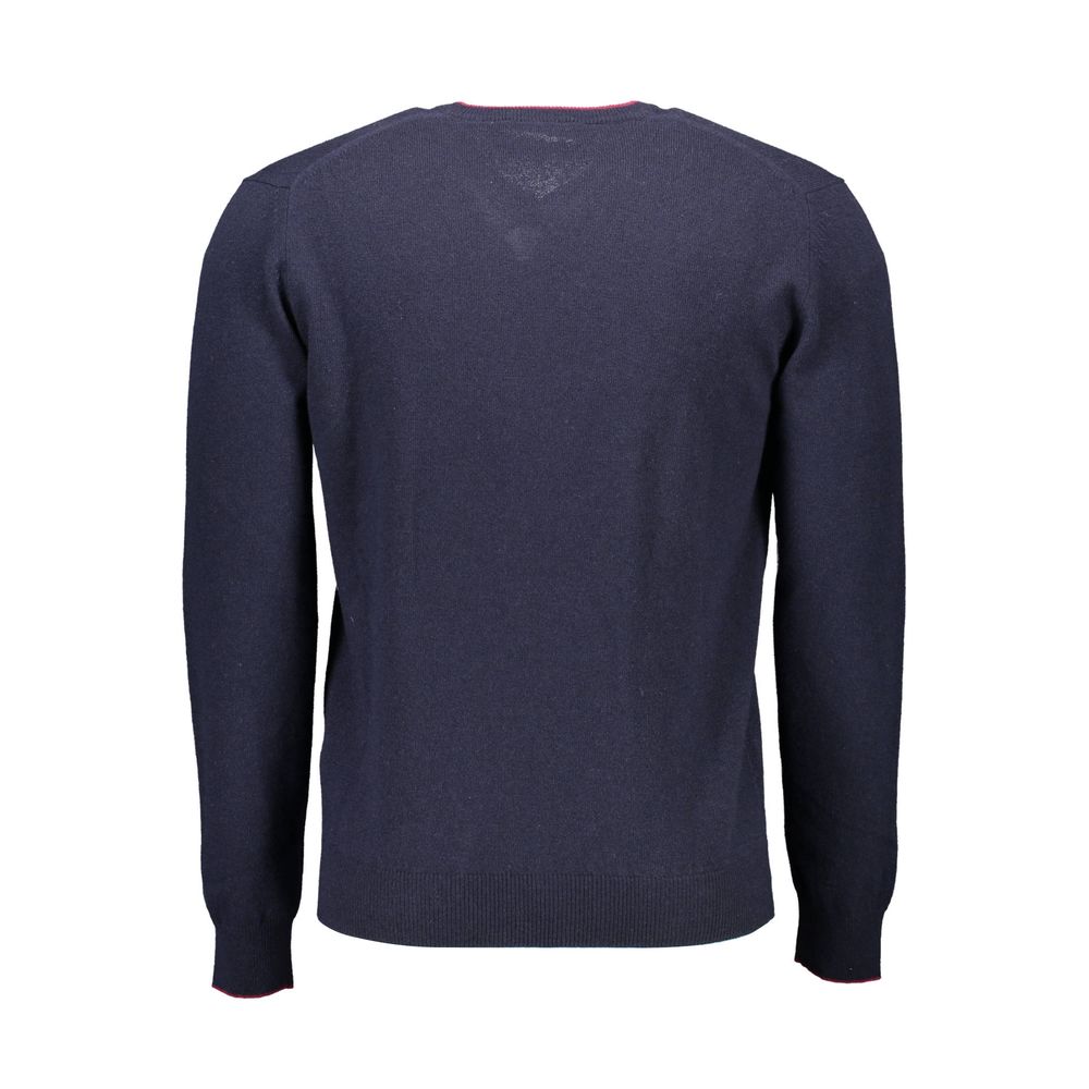 Harmont & Blaine Blue Wool Men Sweater Mens Sweater