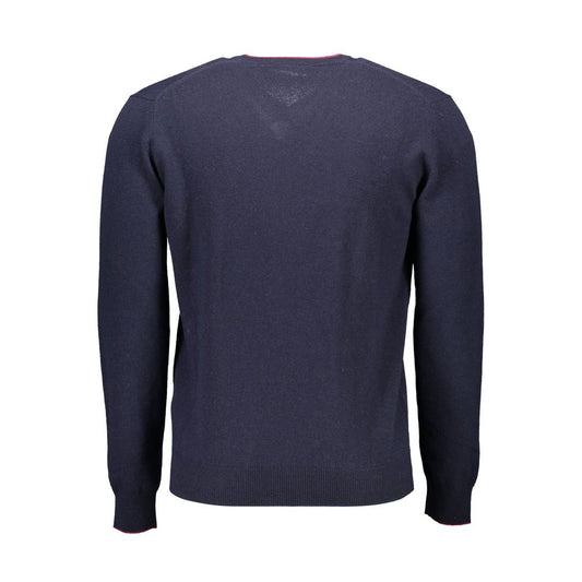 Harmont & Blaine Blue Wool Men Sweater Mens Sweater