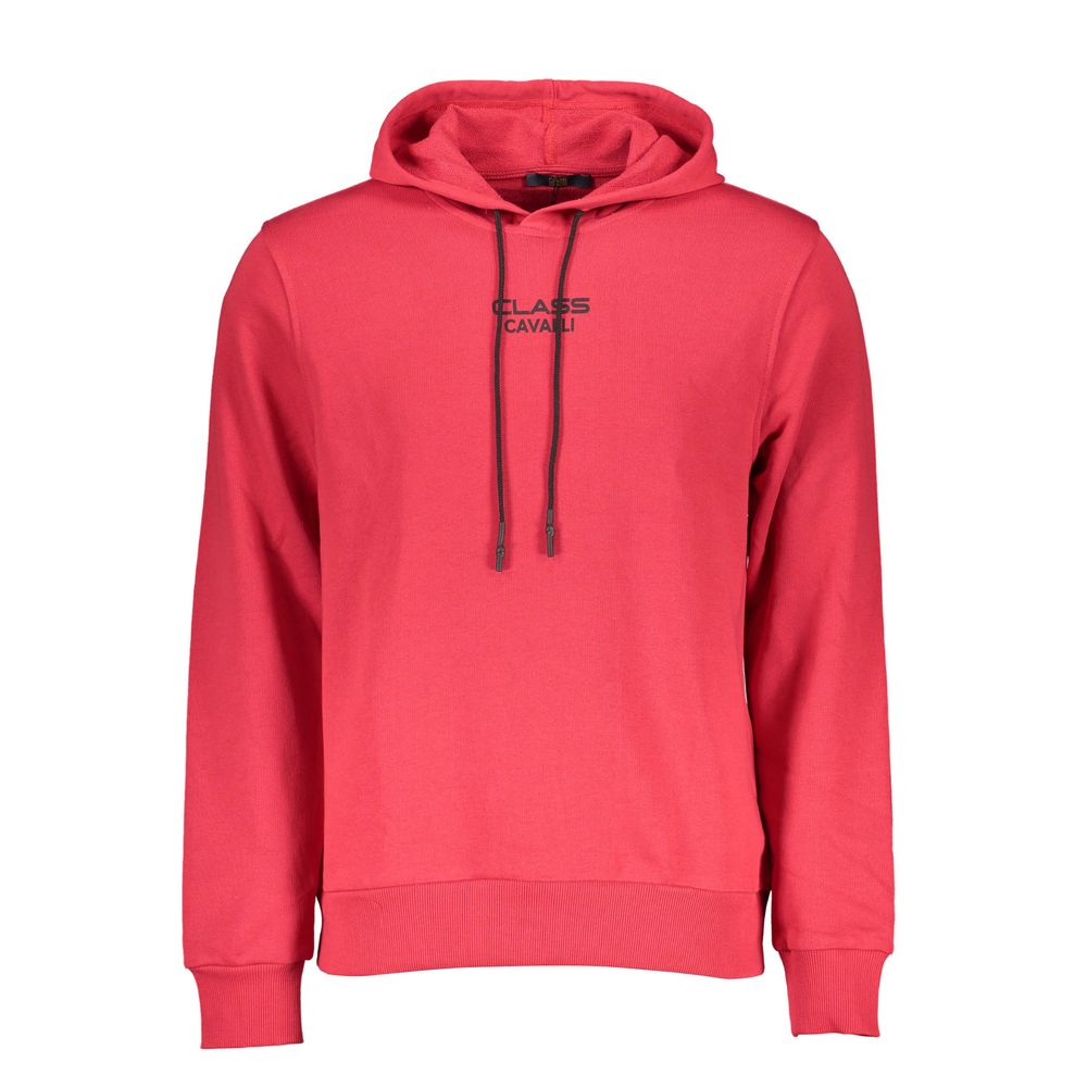 Cavalli Class Red Cotton Men Sweater Mens Sweater