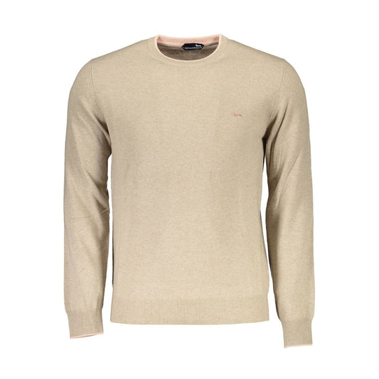 Harmont & Blaine Beige Wool Men Sweater Mens Sweater