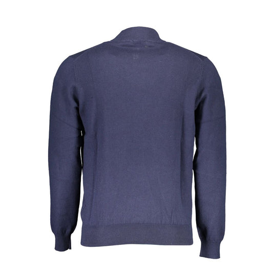 North Sails Blue Cotton Men Sweater Mens Sweater