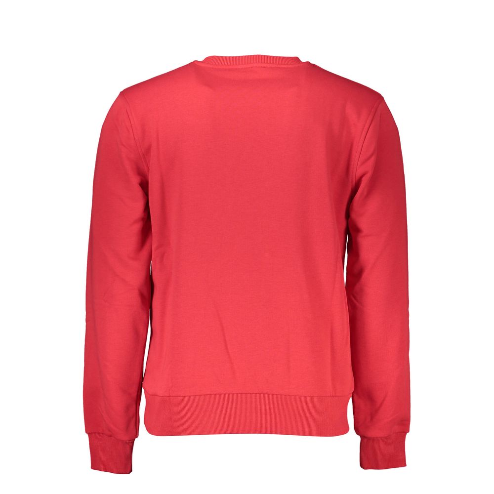 Cavalli Class Red Cotton Men Sweater Mens Sweater