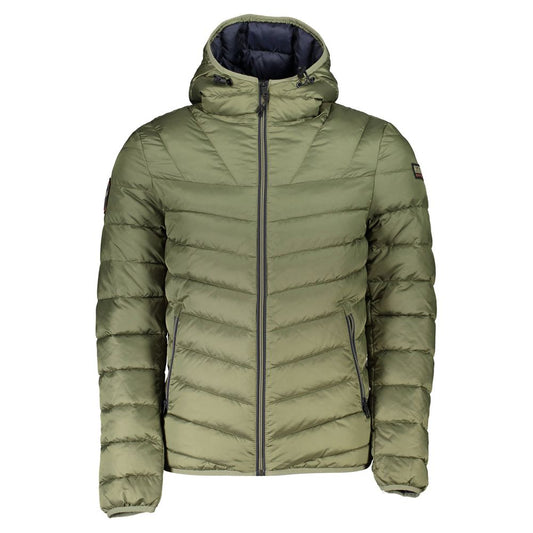 Napapijri Green Polyamide Men Jacket Mens Jacket