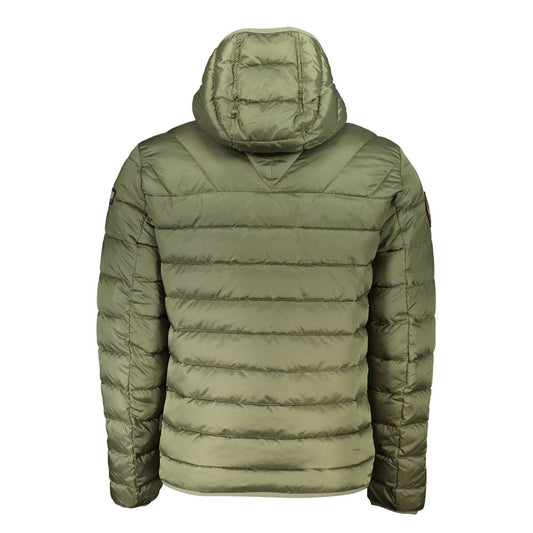 Napapijri Green Polyamide Men Jacket Mens Jacket