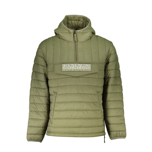 Napapijri Green Polyamide Men Jacket Mens Jacket