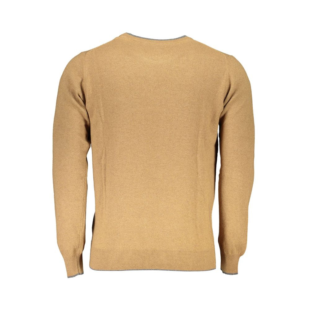 North Sails Brown Polyamide Men Sweater Mens Sweater