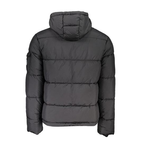 North Sails Black Polyester Men Jacket Mens Jacket