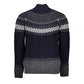 Gant Elegant Long Sleeve Zip Cardigan in Blue Mens Cardigan Mens Sweater