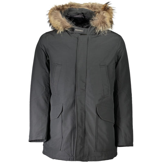 Woolrich Gray Cotton Men's Jacket Mens Jacket