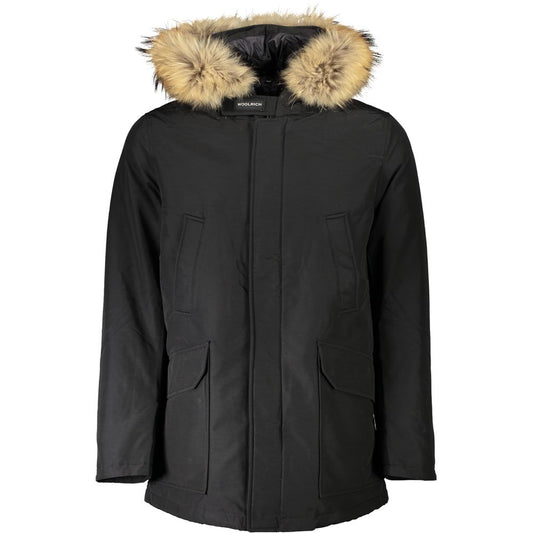Woolrich Black Cotton Men Jacket Mens Jacket