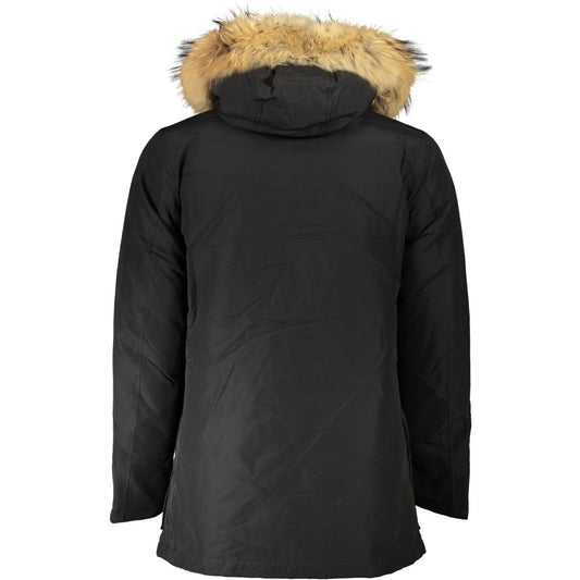 Woolrich Black Cotton Men Jacket Mens Jacket