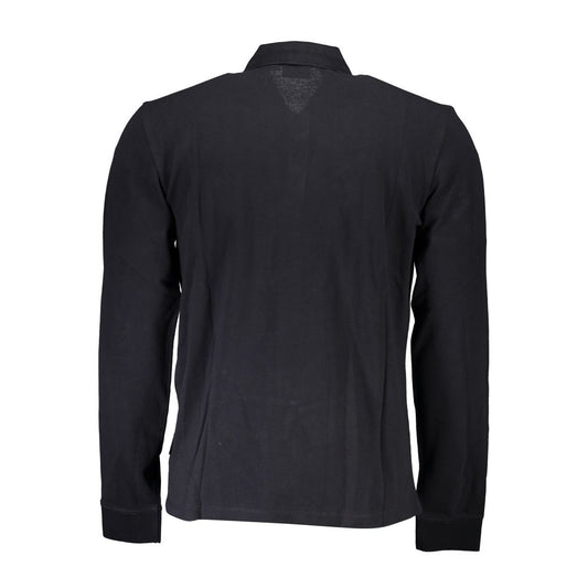 Napapijri Black Cotton Men Polo Shirt Mens T-Shirt