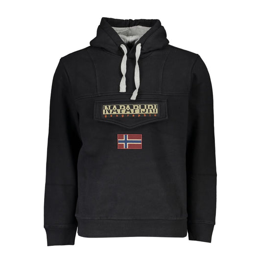 Napapijri Black Cotton Men Sweater Mens Sweater