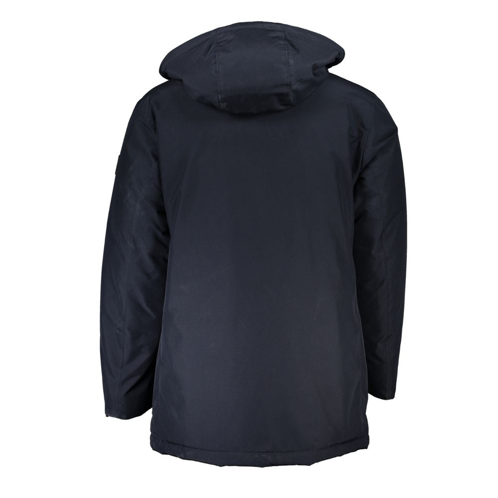 Hugo Boss Blue Polyamide Men Jacket Mens Jacket