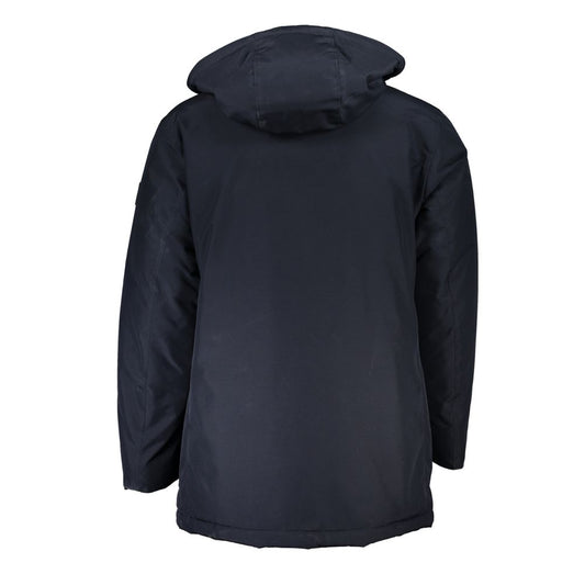 Hugo Boss Blue Polyamide Men Jacket Mens Jacket