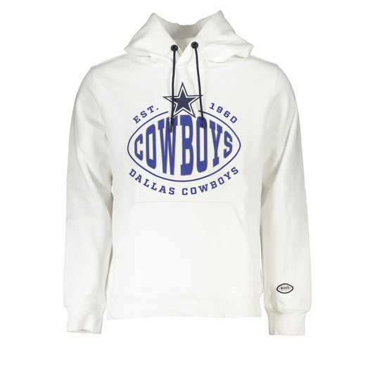 Hugo Boss White Cotton Men Sweater with Hood Mens Sweater