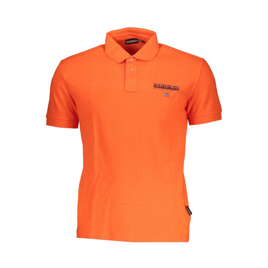 Napapijri Pink Contrast Detail Polo Shirt Mens T-Shirt