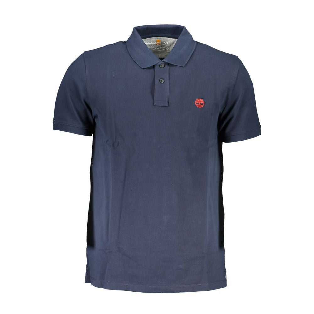 Timberland Blue Cotton Polo Shirt Mens T-Shirt