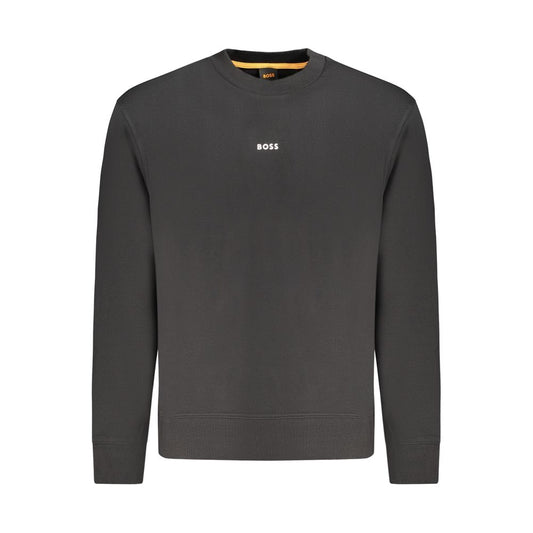 Hugo Boss Black Cotton Men Sweater Mens Sweater