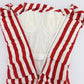 Dolce & Gabbana Red White Silk Stretch Dress