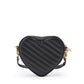 Gucci Black Leather Mini Heart Crossbody Bag