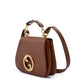 Gucci Roxy Brown Calfskin Shoulder Flap Bag