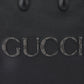 Gucci Black Leather Logo Medium Tote Bag