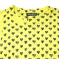 Dolce & Gabbana Yellow Cotton DG Heart Print Crew Neck T-shirt