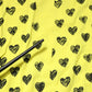 Dolce & Gabbana Yellow Cotton DG Heart Print Crew Neck T-shirt