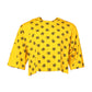 Dolce & Gabbana Yellow Cotton DG Logo Print Cropped T-shirt