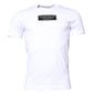 Dolce & Gabbana White Cotton Logo Patch Crew Neck T-shirt