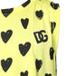 Dolce & Gabbana Yellow Cotton Sleeveless DG Heart T-shirt
