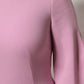 Dolce & Gabbana Pink Polyester Long Sleeves Sheath Mini Dress