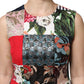 Dolce & Gabbana Multicolor Patchwork Sleeveless Sheath Dress