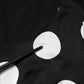 Dolce & Gabbana Black White Polka Dot Sheath Midi Dress