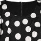 Dolce & Gabbana Black White Polka Dot Sheath Midi Dress