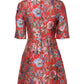 Dolce & Gabbana Red Floral Jacquard A-line Mini Dress