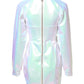 Dolce & Gabbana White Long Sleeves Bodycon Sheath Mini Dress