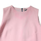 Dolce & Gabbana Pink Blue Wool Sleeveless Shift Mini Dress