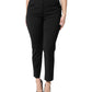 Dolce & Gabbana Black Polyester High Waist Slim Pants